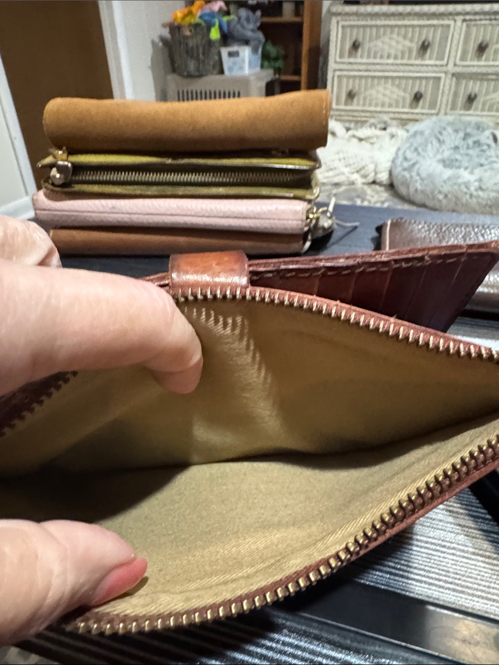 Lucky Brand Brown Leather Men's Wallet Clutch - Picture 5 of 5